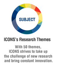 ICONS’s Research Themes: With 50 themes, ICONS strives to take up the challenge of new research and bring constant innovation.